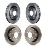Front Rear Disc Brake Rotors Kit For Ford F-150 K8-101129
