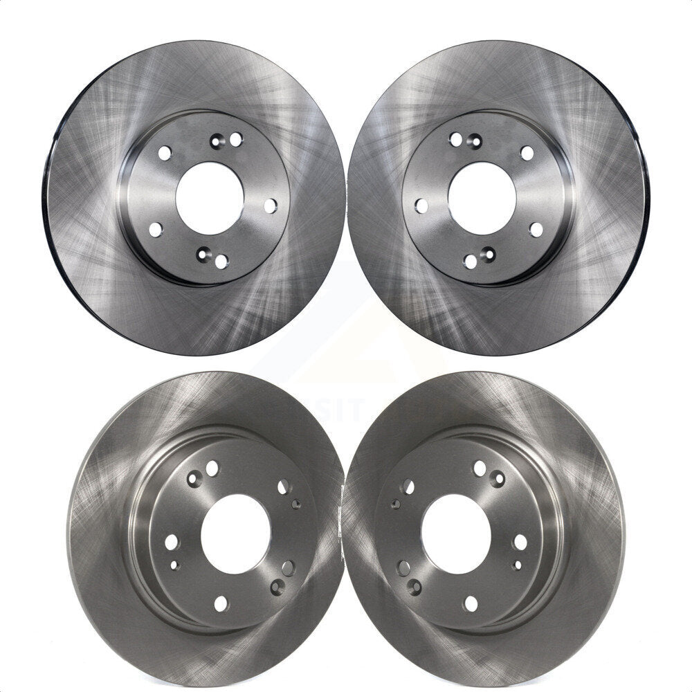 Front Rear Disc Brake Rotors Kit For Honda Civic Acura ILX CSX K8-101271