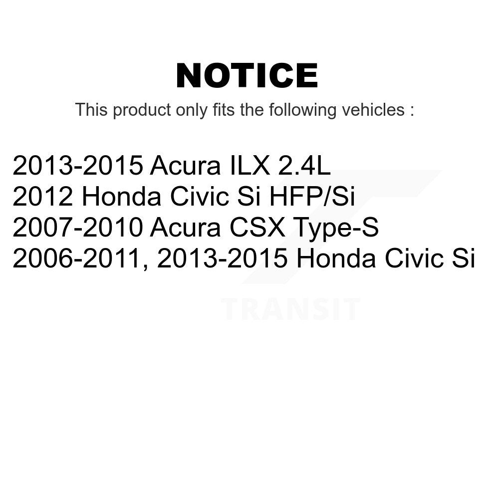 Front Rear Disc Brake Rotors Kit For Honda Civic Acura ILX CSX K8-101396