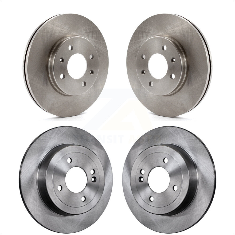 Front Rear Disc Brake Rotors Kit For Hyundai Accent Kia Rio K8-101602