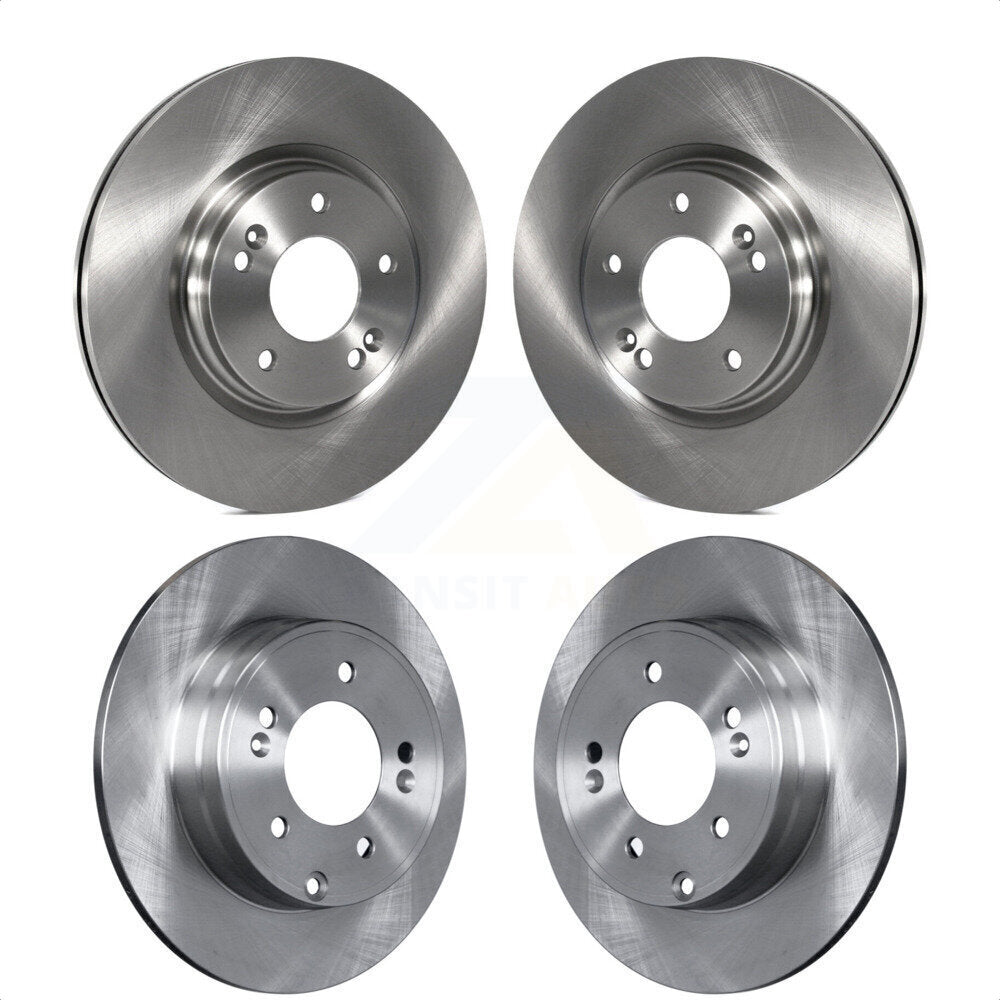 Front Rear Disc Brake Rotors Kit For Hyundai Sonata Kia Optima With Manual Parking K8-101639