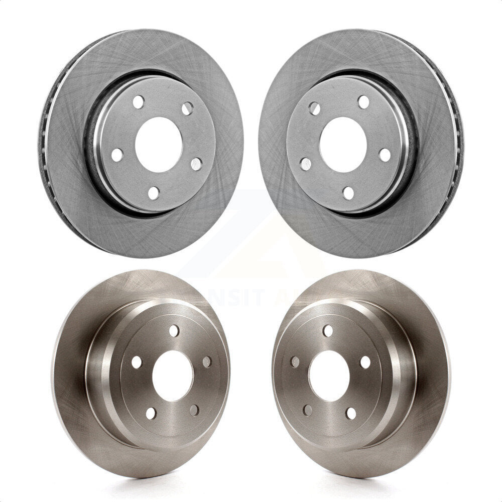 Front Rear Disc Brake Rotors Kit For Jeep Wrangler JK K8-101202