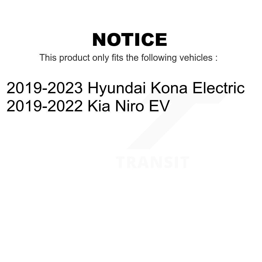 Front Rear Disc Brake Rotors Kit For Kia Niro EV Hyundai Kona Electric K8-102234