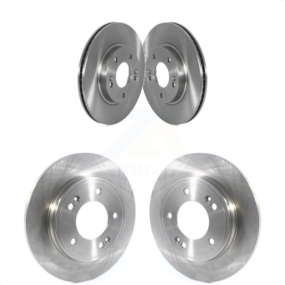 Front Rear Disc Brake Rotors Kit For Kia Niro Hyundai Ioniq K8-102369