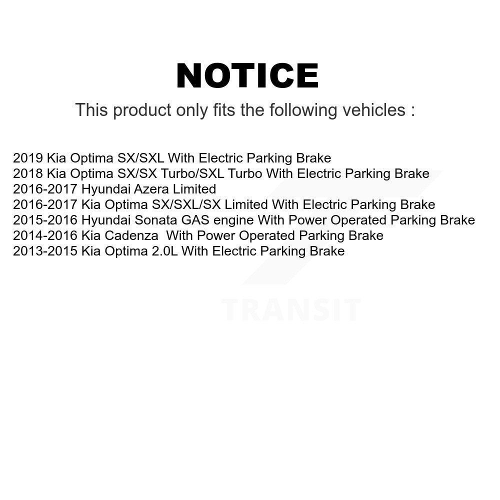 Front Rear Disc Brake Rotors Kit For Kia Optima Hyundai Sonata Cadenza Azera K8-101589