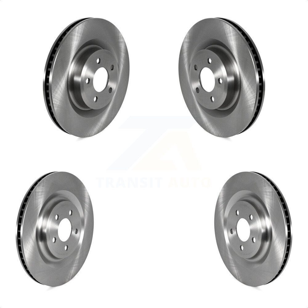 Front Rear Disc Brake Rotors Kit For Lincoln Aviator Ford Explorer With 345mm Diameter Rotor K8-102236