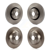 Front Rear Disc Brake Rotors Kit For Lincoln MKC K8-101158