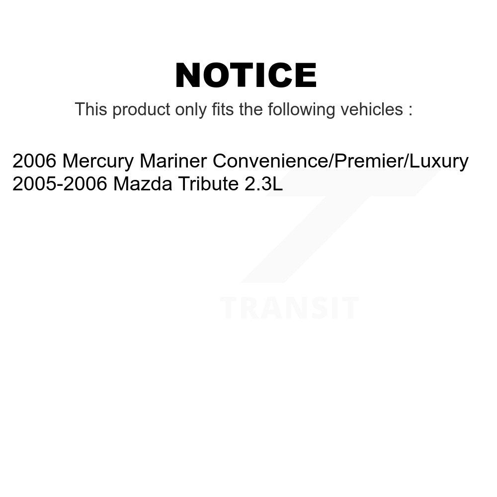 Front Rear Disc Brake Rotors Kit For Mazda Tribute Mercury Mariner K8-101101