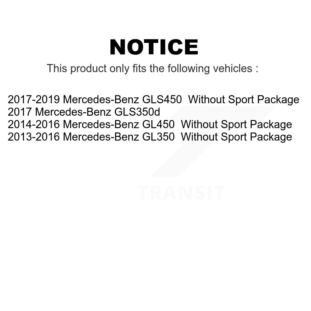 Front Rear Disc Brake Rotors Kit For Mercedes-Benz GLS450 GL450 GL350 GLS350d K8-102257