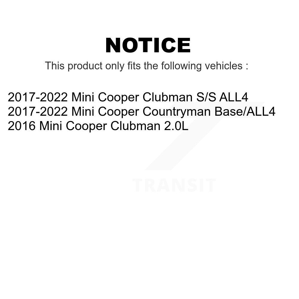 Front Rear Disc Brake Rotors Kit For Mini Cooper Countryman Clubman K8-102237