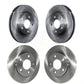 Front Rear Disc Brake Rotors Kit For Pontiac Grand Prix Buick LaCrosse Allure K8-101003