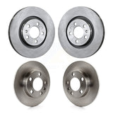 Front Rear Disc Brake Rotors Kit For Volkswagen Beetle Jetta Golf City K8-101277