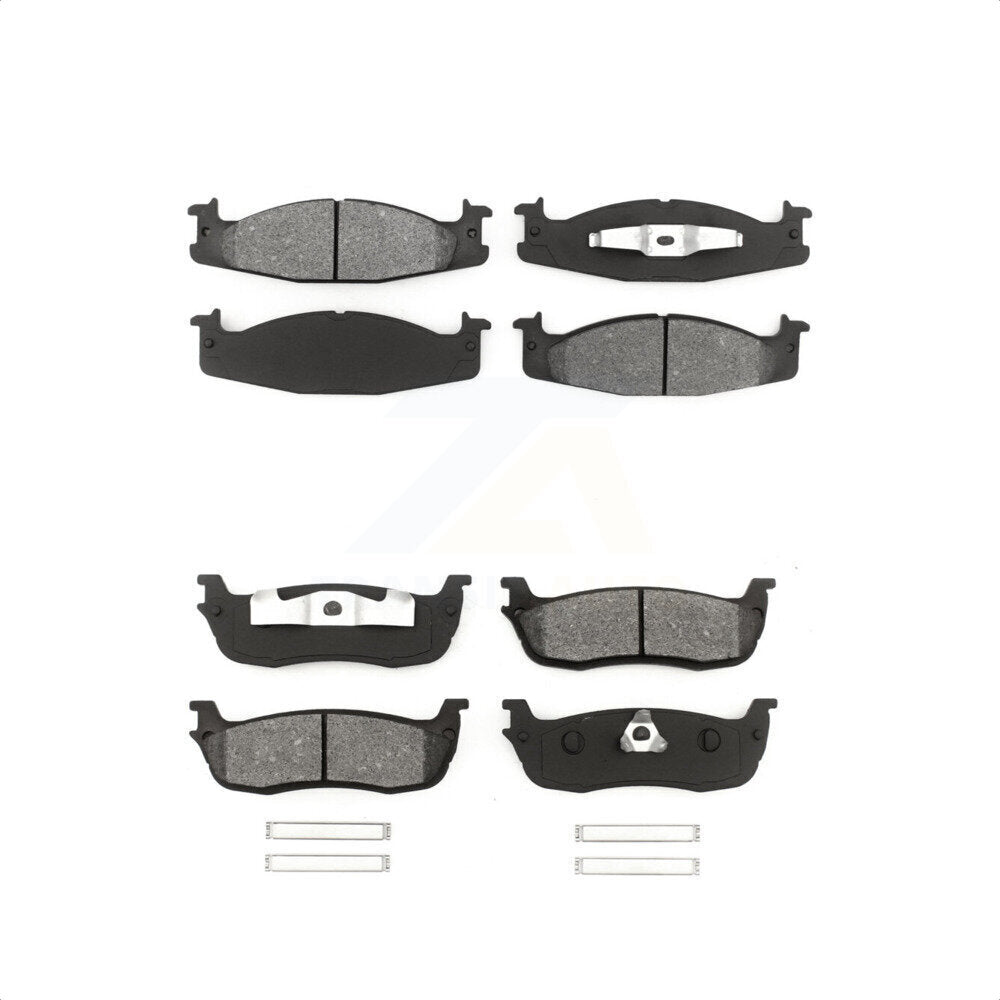Front Rear Semi-Metallic Brake Pads Kit For 1996 Ford F-150 KSM-100279