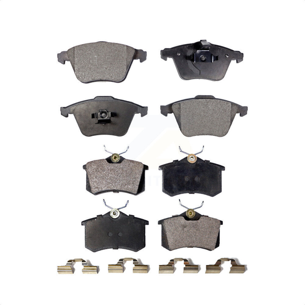 Front Rear Semi-Metallic Brake Pads Kit For 2002 Audi A6 Quattro With 321mm Diameter Rotor KPF-100639