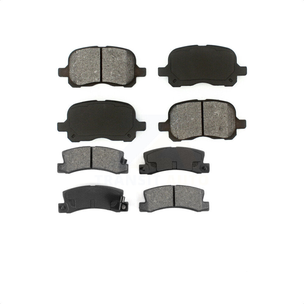 Front Rear Semi-Metallic Brake Pads Kit For 2002 Chevrolet Prizm KSM-100316