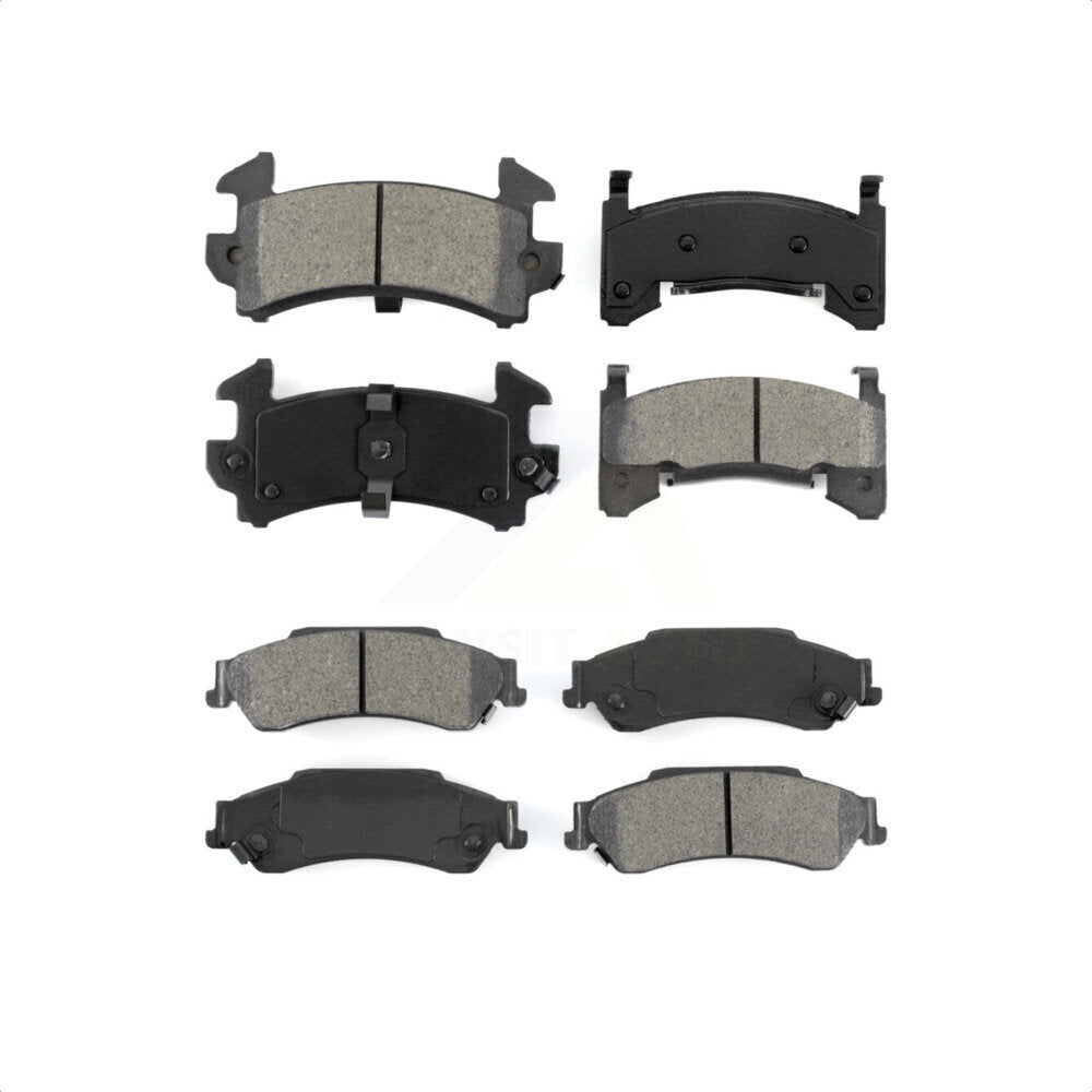 Front Rear Semi-Metallic Brake Pads Kit For 2003-2003 Chevrolet S10 GMC Sonoma KSM-100449