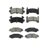 Front Rear Semi-Metallic Brake Pads Kit For 2003-2003 Chevrolet S10 GMC Sonoma KSM-100449