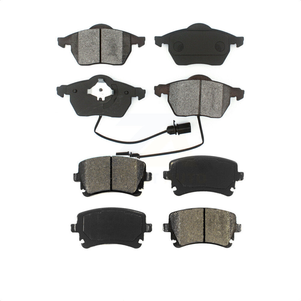 Front Rear Semi-Metallic Brake Pads Kit For 2003-2004 Audi RS6 With 312mm Diameter Rotor KSM-100361