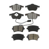 Front Rear Semi-Metallic Brake Pads Kit For 2003-2004 Audi RS6 With 312mm Diameter Rotor KSM-100361