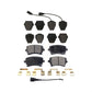 Front Rear Semi-Metallic Brake Pads Kit For 2003-2004 Audi RS6 With 321mm Diameter Rotor KPF-100417
