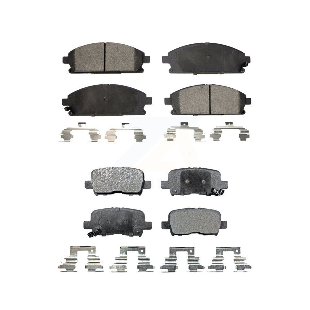 Front Rear Semi-Metallic Brake Pads Kit For 2003-2006 Acura MDX KPF-100391