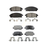 Front Rear Semi-Metallic Brake Pads Kit For 2003-2006 Acura MDX KPF-100391