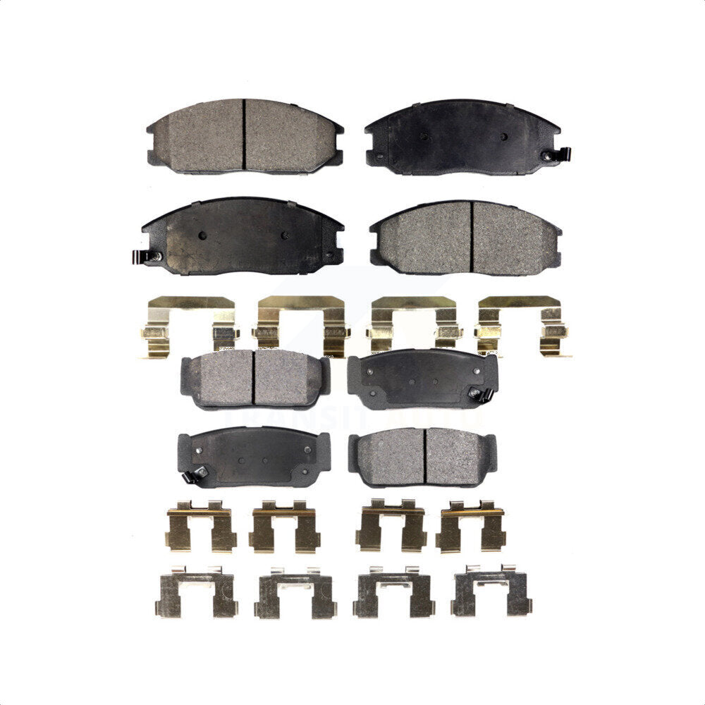 Front Rear Semi-Metallic Brake Pads Kit For 2003-2009 Kia Sorento KPF-100397