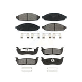 Front Rear Semi-Metallic Brake Pads Kit For 2003-2010 Lincoln Town Car Limousine KSM-100426