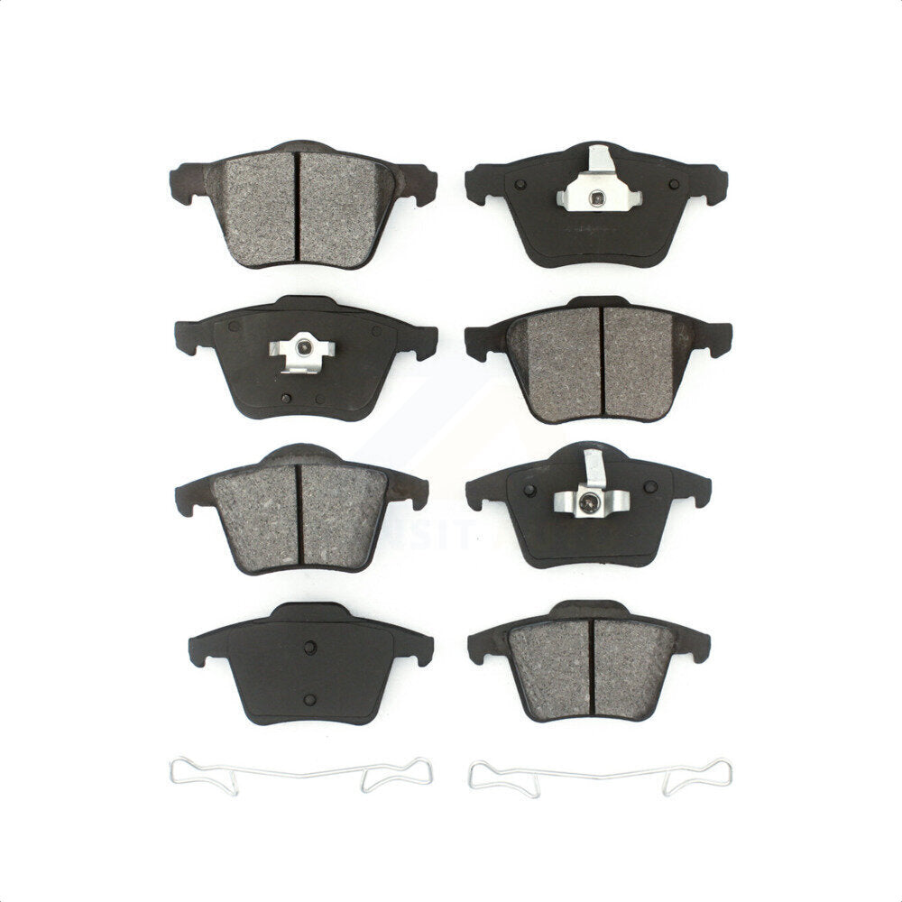 Front Rear Semi-Metallic Brake Pads Kit For 2003-2014 Volvo XC90 With 336mm Diameter Rotor KSM-100009