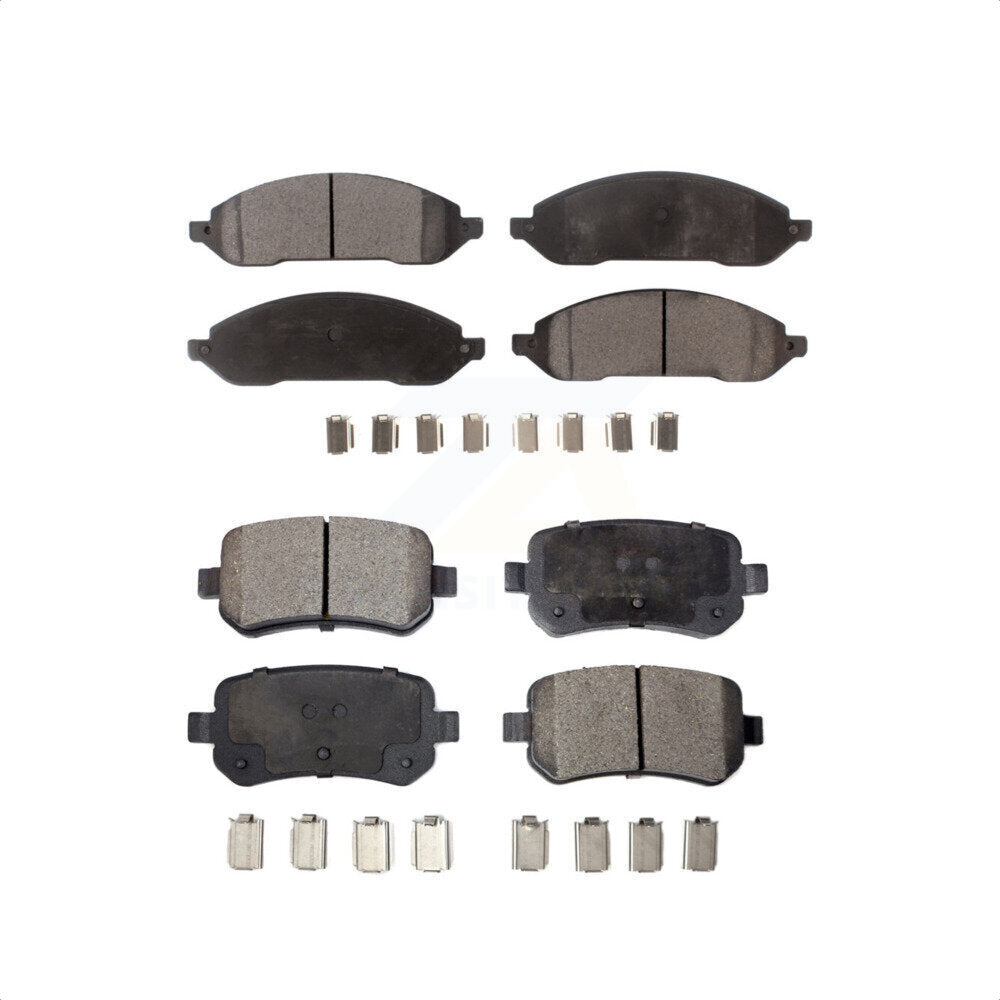 Front Rear Semi-Metallic Brake Pads Kit For 2004-2007 Ford Freestar Mercury Monterey KPF-100017
