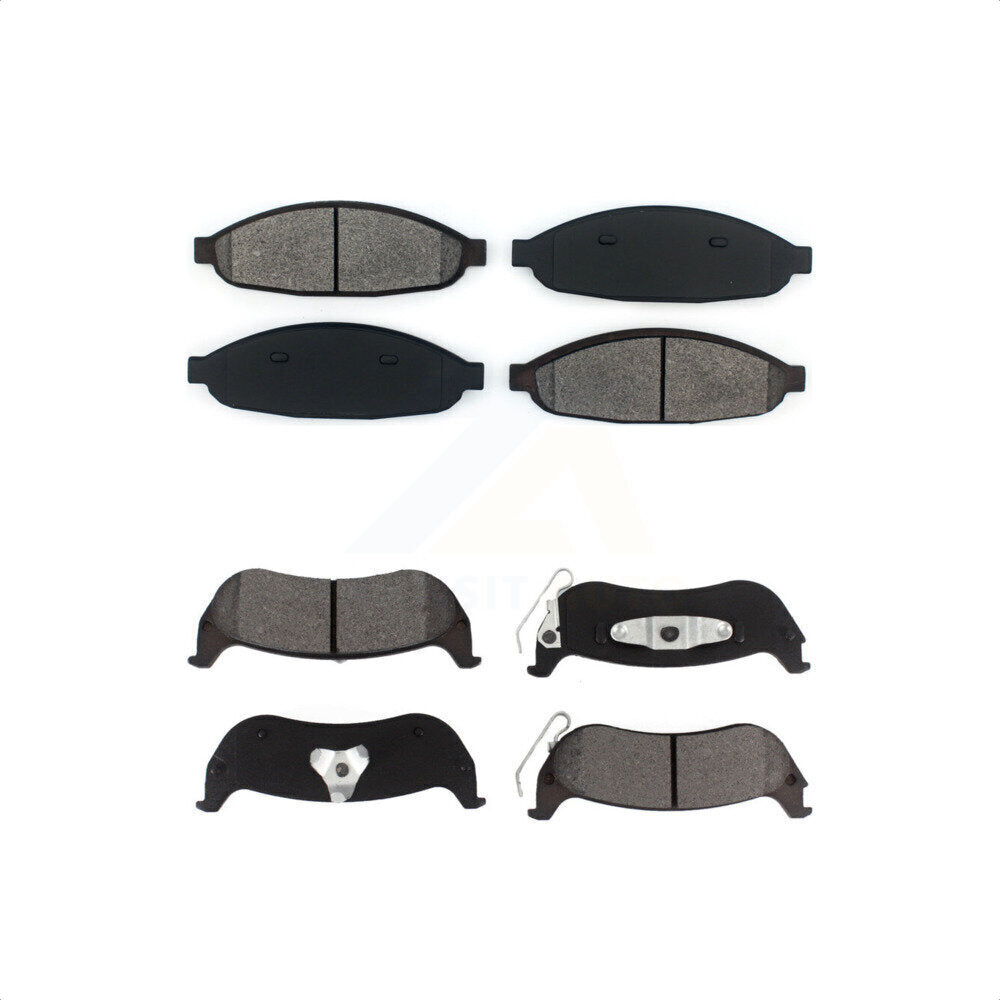 Front Rear Semi-Metallic Brake Pads Kit For 2004-2008 Chrysler Pacifica KSM-100450