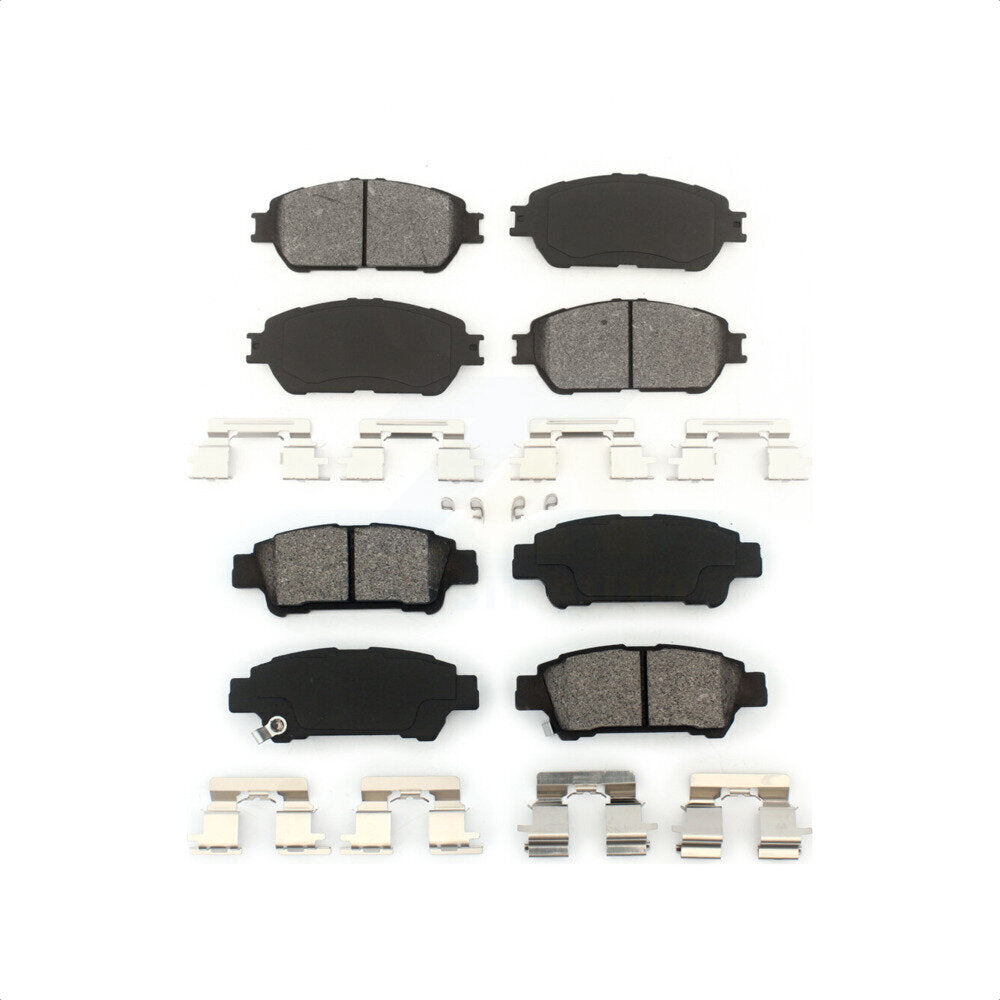 Front Rear Semi-Metallic Brake Pads Kit For 2004-2010 Toyota Sienna KSM-100399