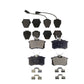 Front Rear Semi-Metallic Brake Pads Kit For 2004 Audi A6 Quattro With 321mm Diameter Rotor KPF-100418