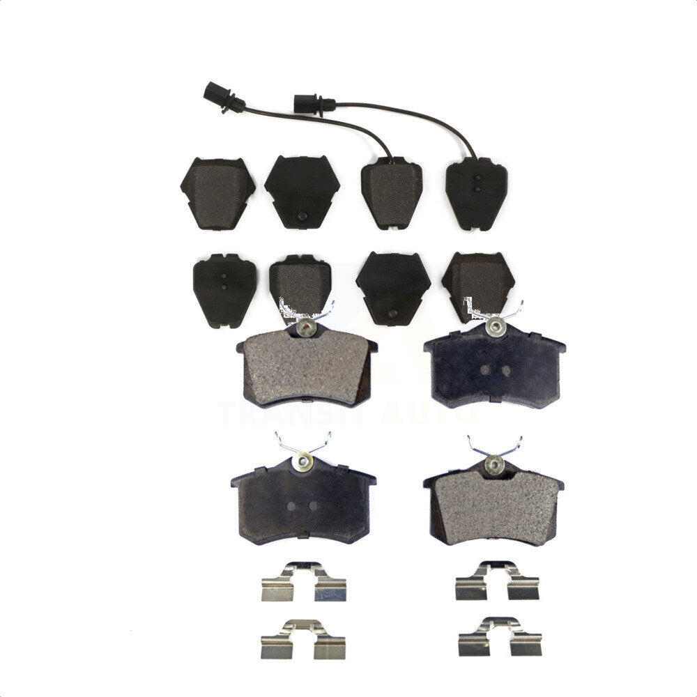 Front Rear Semi-Metallic Brake Pads Kit For 2004 Audi A6 Quattro With 321mm Diameter Rotor KPF-100418