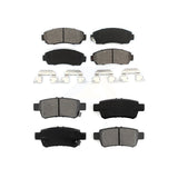 Front Rear Semi-Metallic Brake Pads Kit For 2005-2010 Honda Odyssey KSM-100050