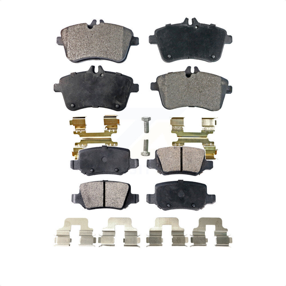 Front Rear Semi-Metallic Brake Pads Kit For 2006-2011 Mercedes-Benz B200 KPF-100135