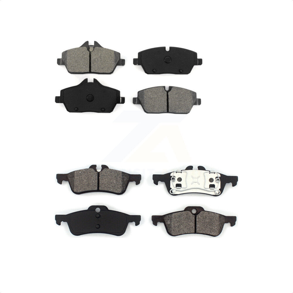 Front Rear Semi-Metallic Brake Pads Kit For 2007-2008 Mini Cooper Convertible With 280mm Diameter Rotor KSM-100114