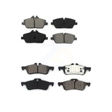 Front Rear Semi-Metallic Brake Pads Kit For 2007-2008 Mini Cooper Convertible With 280mm Diameter Rotor KSM-100114