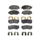 Front Rear Semi-Metallic Brake Pads Kit For 2007-2009 Hyundai Santa Fe KPF-100079