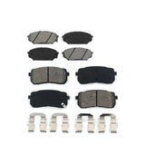 Front Rear Semi-Metallic Brake Pads Kit For 2007-2012 Hyundai Veracruz KSM-100108