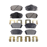 Front Rear Semi-Metallic Brake Pads Kit For 2007-2012 Kia Rondo KPF-100105