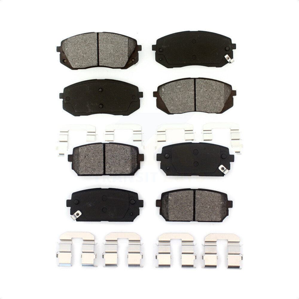 Front Rear Semi-Metallic Brake Pads Kit For 2007-2012 Kia Rondo KSM-100106