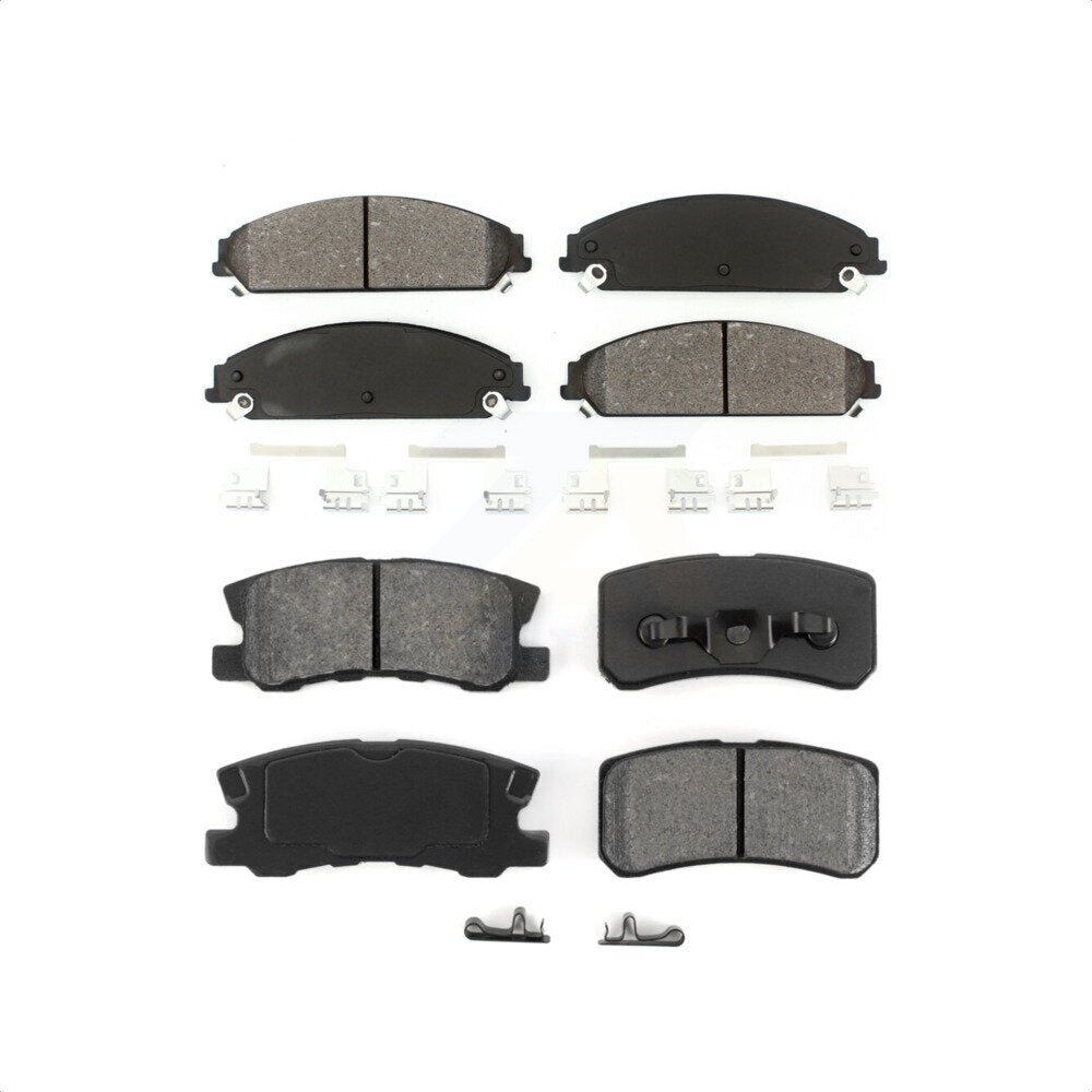 Front Rear Semi-Metallic Brake Pads Kit For 2008-2009 Dodge Caliber SRT-4 KSM-100030