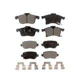 Front Rear Semi-Metallic Brake Pads Kit For 2008-2009 Saturn Astra KPF-100136