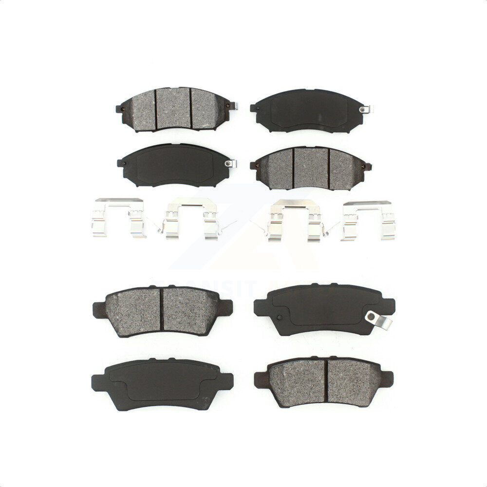 Front Rear Semi-Metallic Brake Pads Kit For 2008-2012 Nissan Pathfinder 5.6L KSM-100392