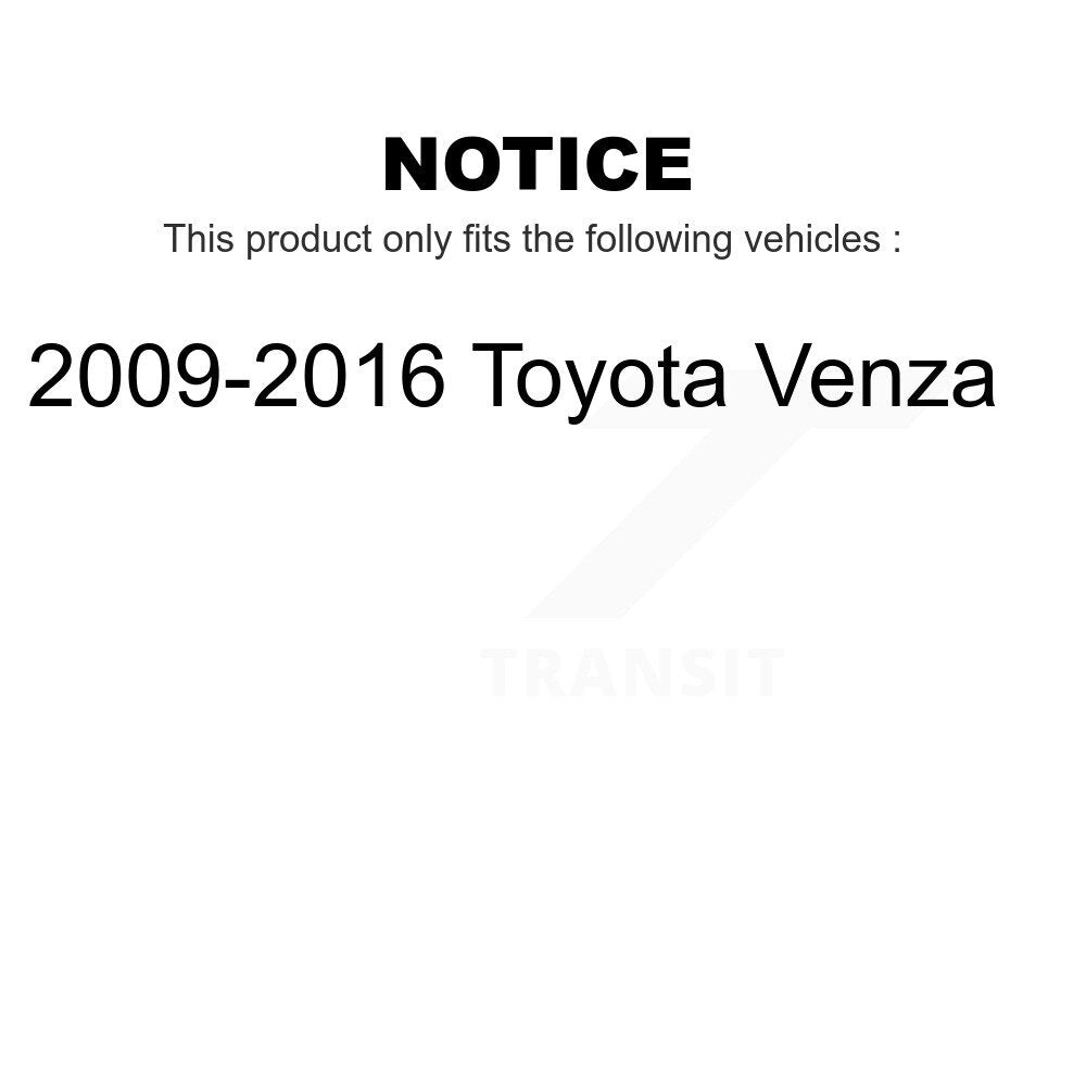 Front Rear Semi-Metallic Brake Pads Kit For 2009-2016 Toyota Venza KSM-100153