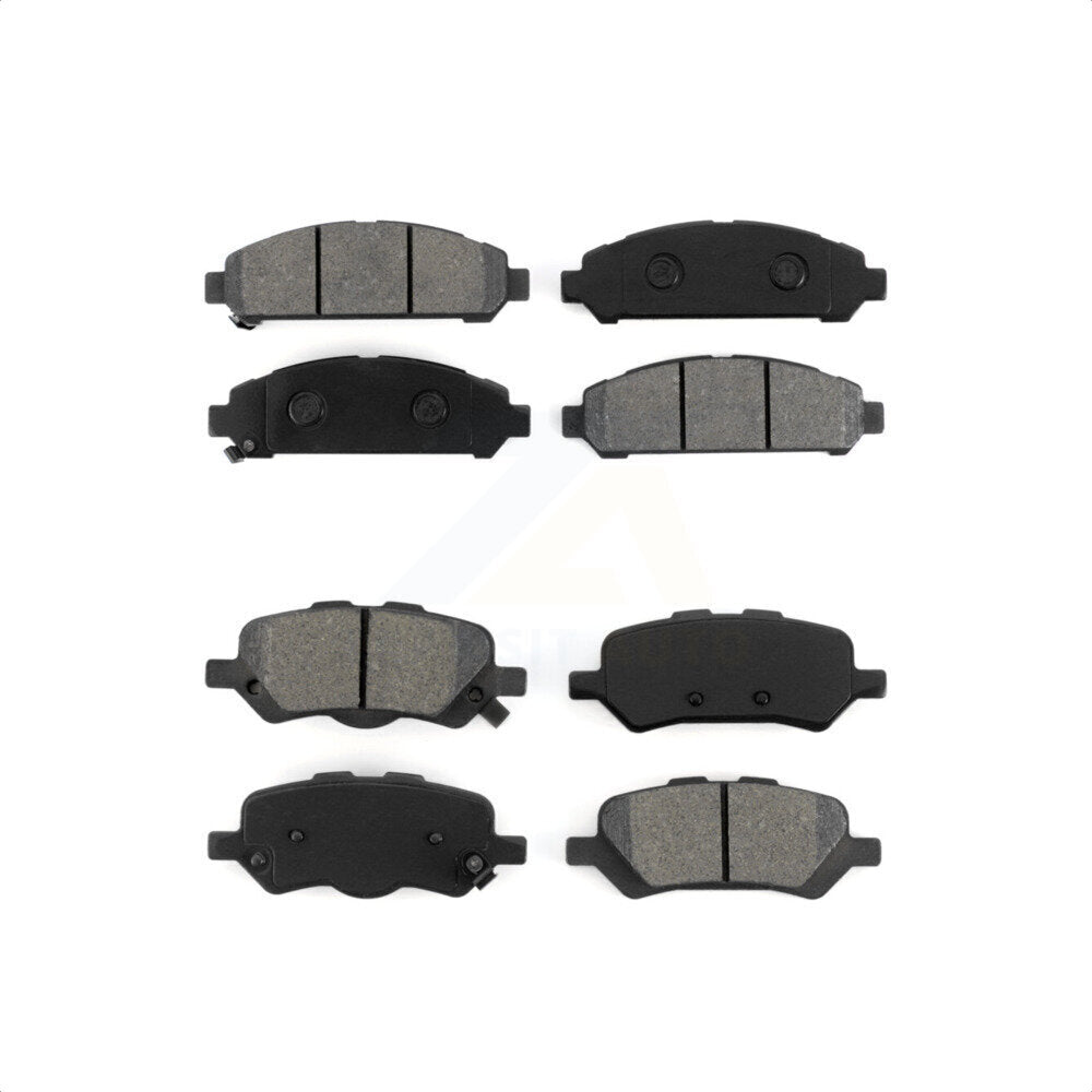 Front Rear Semi-Metallic Brake Pads Kit For 2009-2016 Toyota Venza KSM-100153