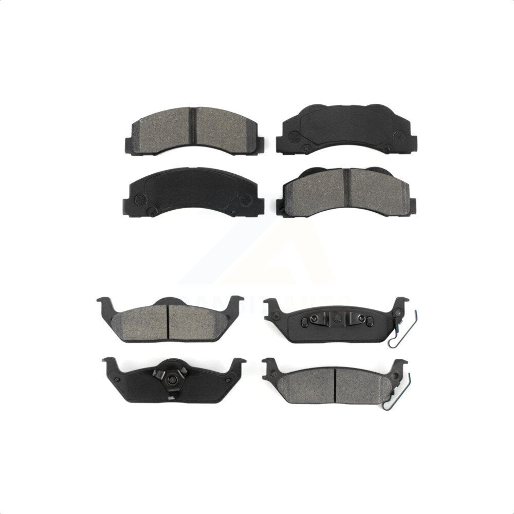 Front Rear Semi-Metallic Brake Pads Kit For 2010-2011 Ford F-150 KSM-100160