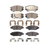 Front Rear Semi-Metallic Brake Pads Kit For 2010-2015 Chevrolet Camaro LT LS KPF-100159