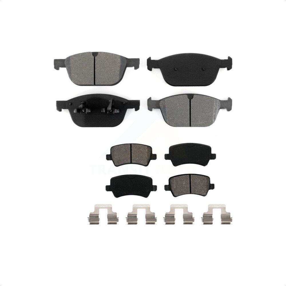 Front Rear Semi-Metallic Brake Pads Kit For 2010-2015 Volvo XC60 KSM-100155